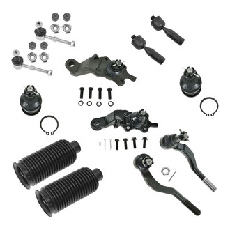 TRQ® - Front Steering Tie Rods and Suspension Kit