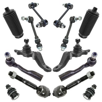 TRQ® - Front and Rear Steering Tie Rods and Suspension Kit