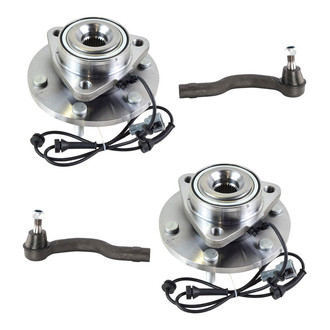 TRQ® - Front Steering Tie Rods and Suspension Kit