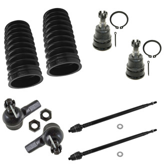 TRQ® - Front Steering Tie Rods and Suspension Kit