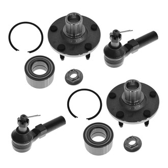 TRQ® - Front Steering Tie Rods and Suspension Kit