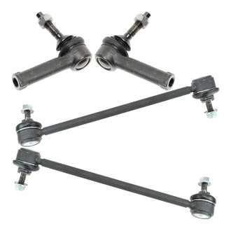 TRQ® - Front Steering Tie Rods and Suspension Kit