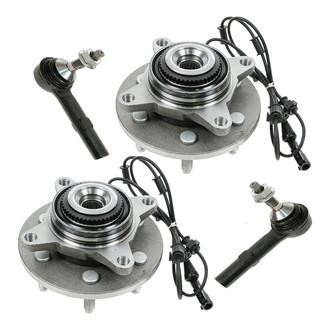 TRQ® - Front Steering Tie Rods and Suspension Kit