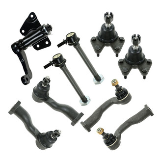 TRQ® - Front Steering Tie Rods and Suspension Kit
