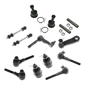 TRQ® - Front Steering Tie Rods and Suspension Kit