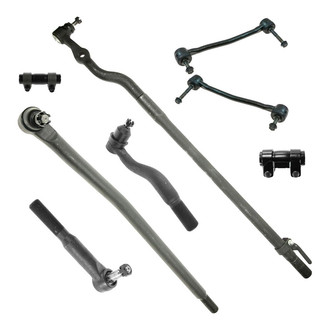 TRQ® - Front Steering Tie Rods and Suspension Kit