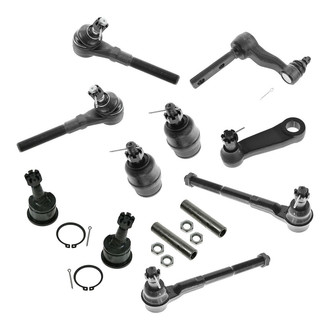 TRQ® - Front Steering Tie Rods and Suspension Kit