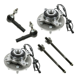 TRQ® - Front Steering Tie Rods and Suspension Kit