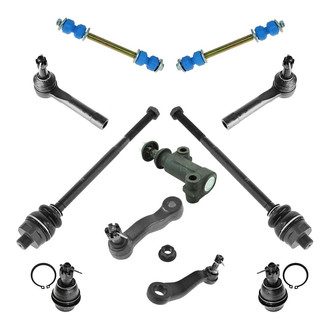 TRQ® - Front Steering Tie Rods and Suspension Kit