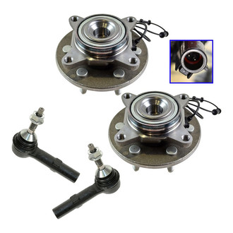 TRQ® - Front Steering Tie Rods and Suspension Kit