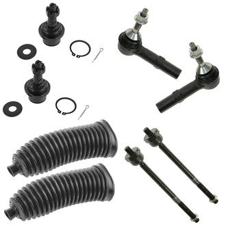 TRQ® - Front Steering Tie Rods and Suspension Kit