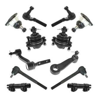TRQ® - Front Steering Tie Rods and Suspension Kit