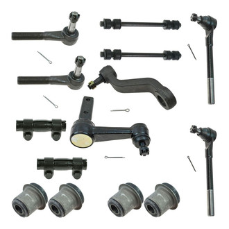 TRQ® - Front Steering Tie Rods and Suspension Kit