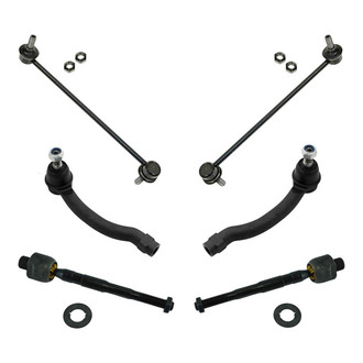 TRQ® - Front Steering Tie Rods and Suspension Kit
