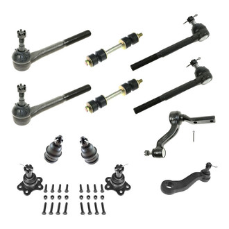 TRQ® - Front Steering Tie Rods and Suspension Kit