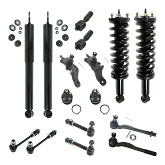 TRQ® - Front and Rear Shock Absorber and Suspension Kit