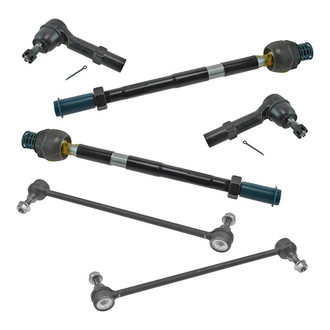 TRQ® - Front Steering Tie Rods and Suspension Kit