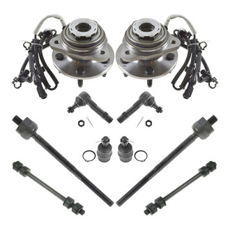 TRQ® - Front Steering Tie Rods and Suspension Kit