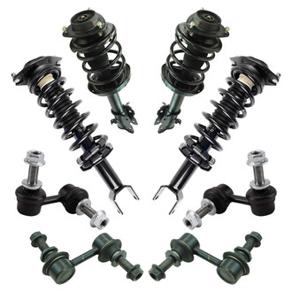 TRQ® - Front and Rear Shock Absorber and Suspension Kit