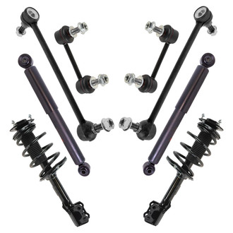 TRQ® - Front and Rear Shock Absorber and Suspension Kit