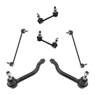 TRQ® - Front and Rear Steering Tie Rods and Suspension Kit