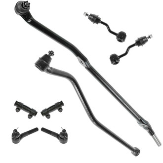 TRQ® - Front Steering Tie Rods and Suspension Kit