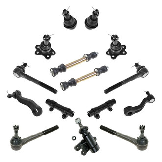 TRQ® - Front Steering Tie Rods and Suspension Kit
