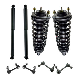 TRQ® - Front and Rear Shock Absorber and Suspension Kit