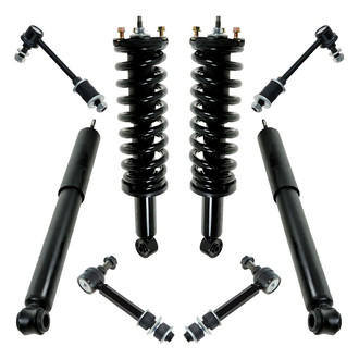 TRQ® - Front and Rear Shock Absorber and Suspension Kit