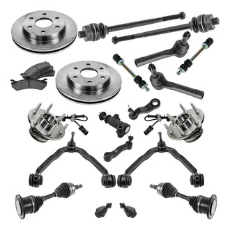 TRQ® - Front Brake Rotor and Suspension Kit