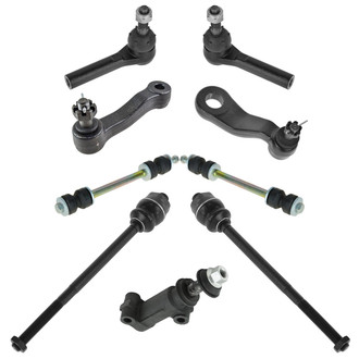 TRQ® - Front Steering Tie Rods and Suspension Kit