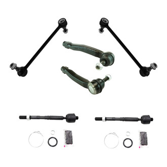 TRQ® - Front Steering Tie Rods and Suspension Kit