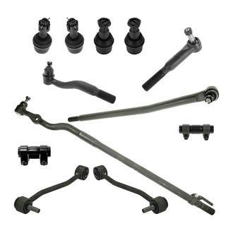 TRQ® - Front Steering Tie Rods and Suspension Kit