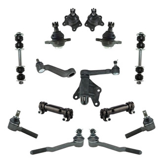 TRQ® - Front Steering Tie Rods and Suspension Kit