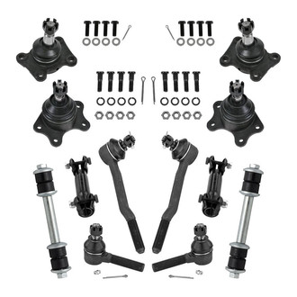 TRQ® - Front Steering Tie Rods and Suspension Kit