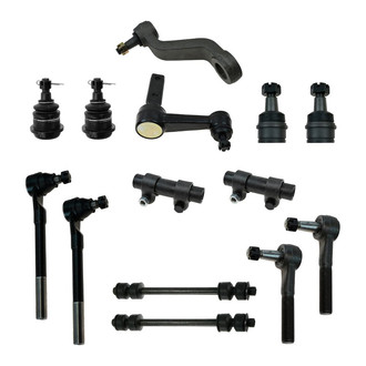 TRQ® - Front Steering Tie Rods and Suspension Kit