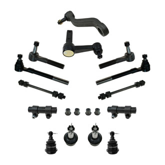 TRQ® - Front Steering Tie Rods and Suspension Kit
