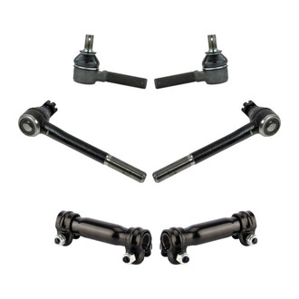 TRQ® - Front Driver and Passenger Side Inner and Outer Steering Tie Rod End Kit