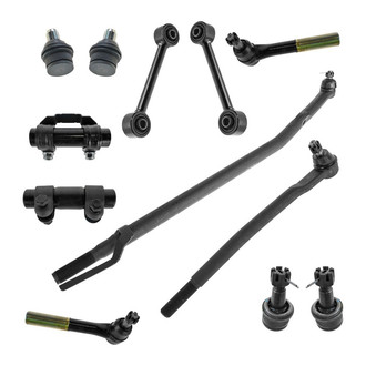 TRQ® - Front Steering Tie Rods and Suspension Kit