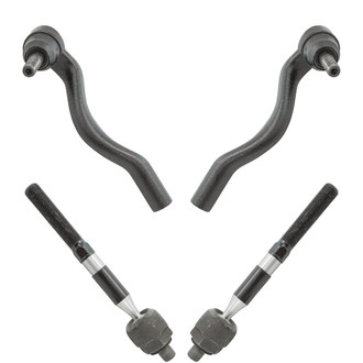 TRQ® - Front Driver and Passenger Side Steering Tie Rod End Kit