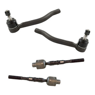 TRQ® - Front Driver and Passenger Side Steering Tie Rod End Kit