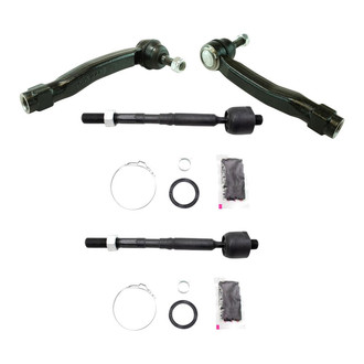 TRQ® - Front Driver and Passenger Side Steering Tie Rod End Kit