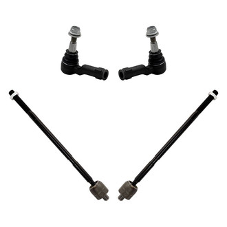 TRQ® - Front Driver and Passenger Side Inner and Outer Steering Tie Rod End Kit