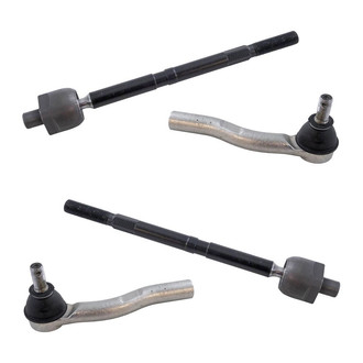 TRQ® - Front Driver and Passenger Side Inner and Outer Steering Tie Rod End Kit