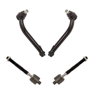 TRQ® - Front Driver and Passenger Side Inner and Outer Steering Tie Rod End Kit