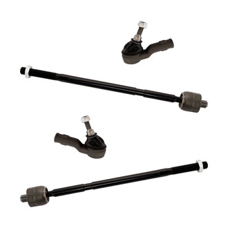 TRQ® - Front Driver and Passenger Side Inner and Outer Steering Tie Rod End Kit