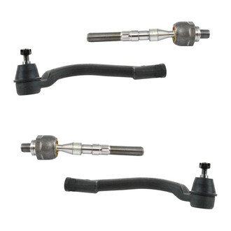 TRQ® - Front Inner and Outer Steering Tie Rod End Kit