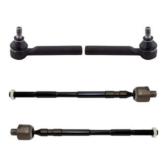 TRQ® - Front Driver and Passenger Side Steering Tie Rod End Kit