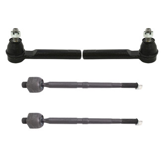 TRQ® - Front Inner and Outer Steering Tie Rod End Kit