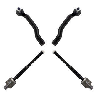 TRQ® - Front Driver and Passenger Side Steering Tie Rod End Kit